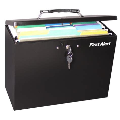 first alert steel hanging file box 3050f|First Alert Steel Hanging Folder File Box (3050F) .